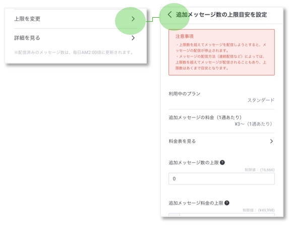 上限変更